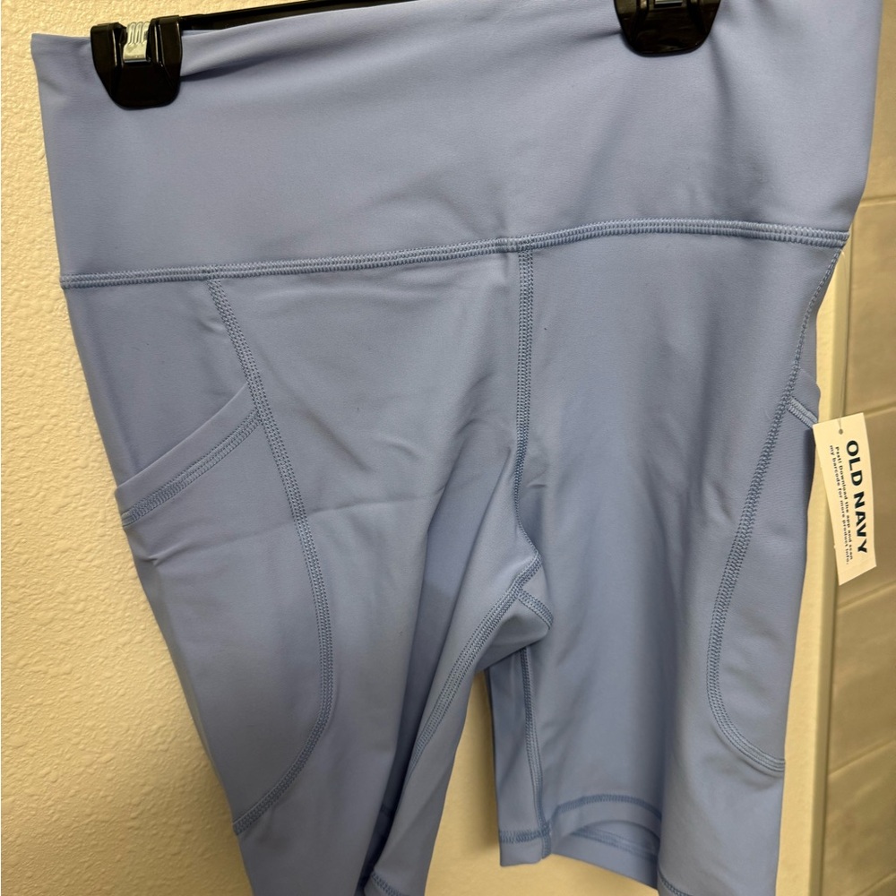 Old Navy Blue Bike Shorts with Elastic Waistband and Stretch Fabric